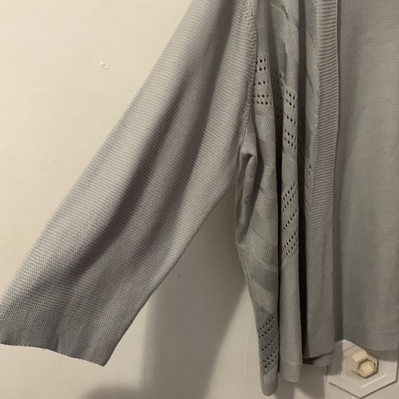 Womens Silver Cardigan size 2X - Picture 3 of 8